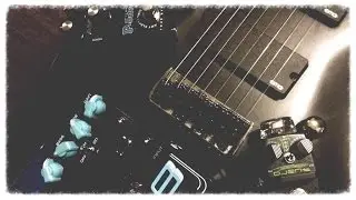 Washburn Pornollaxe 8 string prototype feat. djent pedals