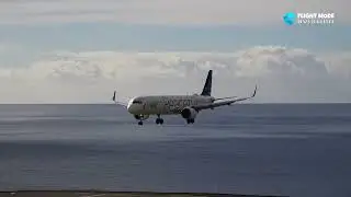 DOUBLE GO-AROUND AZORES AIRLINES AT MADEIRA AIRPORT