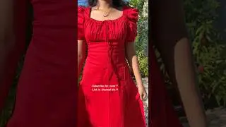 💃 &ldquo;Red Maxi Dress Look from Flipkart ✨ | Elegant & Affordable Outfit Under ₹1500/-❤️ #shorts