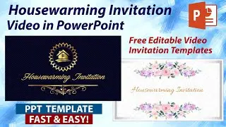 Housewarming Invitation Video in PowerPoint | Free Template  | Make Invitation in PPT
