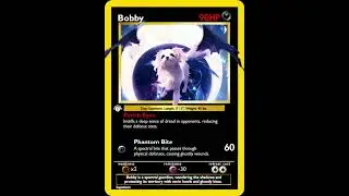 Custom Animated Supetmon Card: Bobby the Ghostly Guardian!