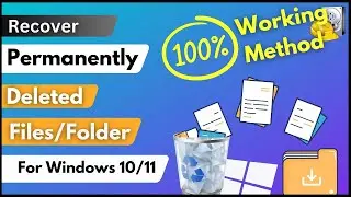 How To Recover Permanently Deleted Files/Folders on Windows 10/11 #recoverfile #computer #windows
