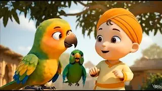 Sikh Baby & Tota 🦜 | Pyari Dosti Ki Kahani | Kids Animation Story in 4K