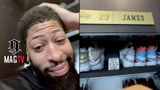 Anthony Davis Sneaks In Lebron's Locker & Shows Unreleased Shoes! 😳
