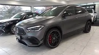G6421 Mercedes AMG GLA 45 S 4MATIC+ Night Paket Aerodynamik mountaingrau magno