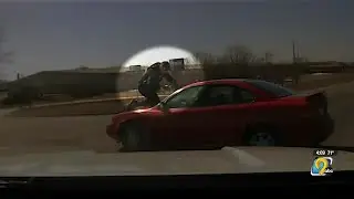 Car chase video shows Iowa officer clinging to hood of suspect&rsquo;s car