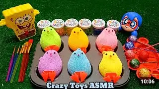 Satisfying Video I How to make Rainbow Noddles with Fruits Toys Cutting ASMR