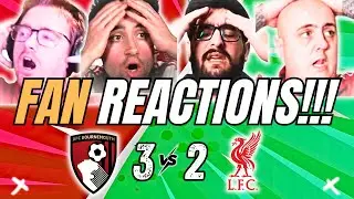 Liverpool Fans PAINFUL😡😡😡 REACTION to Bournemouth 3&ndash;2  Liverpool | Premier league