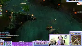 Dinglederper puts a shoe on her head