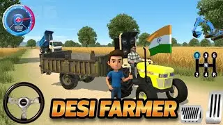🚜 Real Indian Tractor Driving Simulator 2025 - Farming Transport Walkthrough - Android Gameplay
