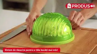 Aparat Pentru Spălat, Uscat Și Tăiat Rapid Salată - Produse.TV