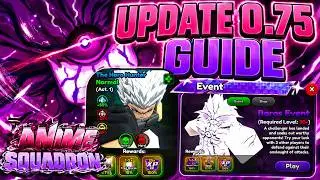 Anime Squadron Update 0.75 Guide! How To Beat/Farm New Borus Event & Garou Challenge Event! (Roblox)