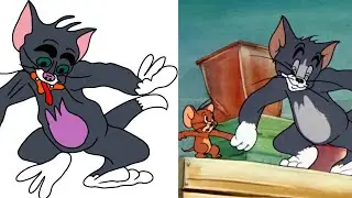 Tom & Jerry Funny Drawing Meme | Funny Tom & Jerry