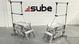 Escalera con ruedas escamoteables - PE25150