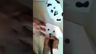 How to make a paper Dog//paper puppy crafts