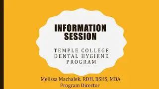 Dental Hygiene Information Session 2025