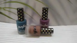 Purple Matte Nail Lacquers