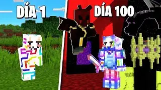 ¿Puedes Sobrevivir con DIFICULTAD EVOLUCIONADA por 100 Días en Minecraft? 