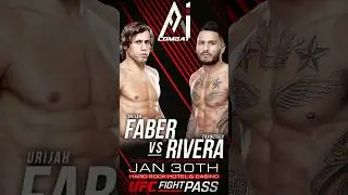 The California Kid returns. Urijah Faber vs Francisco Rivera Jr. A long-awaited rematch!