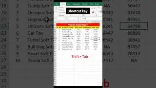 Shortcut key Part 21 | shortcut keys in excel #shorts #excel #shortcutkeys #studywithdyofficial