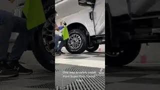 Installing Super Duty Wheel Center Caps