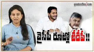 Chandrababu Naidu Following Ysrcp Strategies | Greatandhra