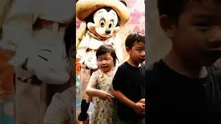 With Mickey & Minnie Mouse at Disney World in Florida on May 25, 2024