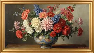 Classic Floral Oil Painting 4K | 2 Hours of Timeless Art | TV Art Wallpaper