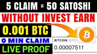 per claim 9+ satoshi [ high paying faucet + 0 min claim [ live proof [ btc faucet no timer