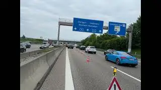 Heckblitzer, Porsche Macan, Unfall auf A6, FR Heilbronn