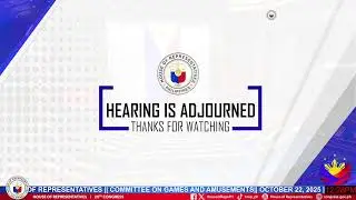 HOUSE OF REPRESENTATIVES || COMMITTEE ON GAMES AND AMUSEMENTS || OCTOBER 22, 2025 ||