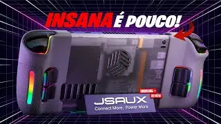 SEU STEAM DECK NUNCA MAIS SERÁ O MESMO! BACKPLATE RGB JSAUX PC0106