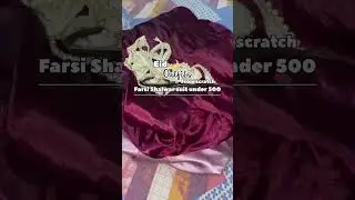 Eid outfit from scratch under 500Rs/farshi shalwar outfits #eidoutfits #scratch #farshishalwar #fyp