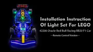 Installation Instruction Of Light Set For LEGO 42206 Oracle Red Bull Racing RB20 F1 Car.