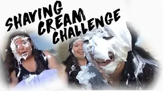 Shaving cream challenge || Sarah and Maddie