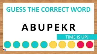 Guess the Correct Word! Unscramble in Record Time! 7 Letters | Agent Quiz