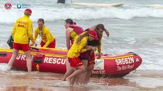 A Rogue Wave Gets Swimmers in Trouble - Dramatic Palm Beach Rescue