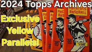 2024 Topps Archives Value/Fat Packs (X4) - Exclusive Yellow Parallels!
