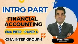 CMA Inter Financial Accounting |  Know Your Subject ! CMA Inter June 2026 & Dec 2026 ! Demo Lectures