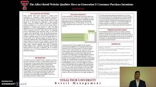 Website Qualities in Relation to Generation Y Consumer Purchase Intention