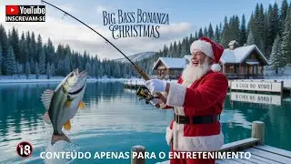 O vov&ocirc;, pescando na lagoa do Big Bass Bonanza Christmas, em uma manh&atilde; de muito frio 😀.