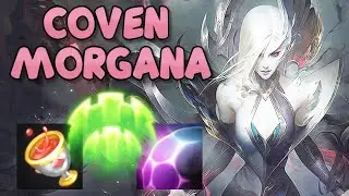 New Legendary skin! COVEN MORGANA Gameplay - League of Legends