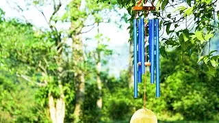 Fall asleep peacefully - the sound of wind chimes. The sound of a stream. For meditation. Deep sleep