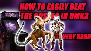 How To Easily Beat The Bosses In UMK3 Very Hard (Motaro & Shao Kahn)