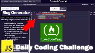 JavaScript Daily Code Challenge 9/17/25 - FreeCodeCamp