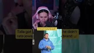 Talia got mad after Harry didn&rsquo;t rate her Jewellery Brand 😱 #sidemen #w2s #taliamar