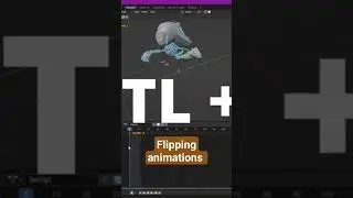 Quickly Flip Animations in Blender 3.6 #shorts #blender3d #animation
