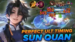 QUADRAKILL! CHINA SUN QUAN PERFECT ULTIMATE TIMING WIPED OUT ENEMIES IN RANK! | BUILD & ARCANA 2025