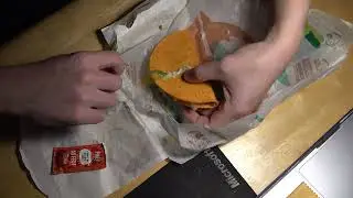 ASMR - TACO BELL CRUNCH WRAP SUPREME AND SOFT TACO WRAPS EATING SOUNDS