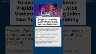 Muncul Perdana di Publik seusai Ditangkap AS, Maduro Diarak Menuju Pengadilan New York untuk Sidang